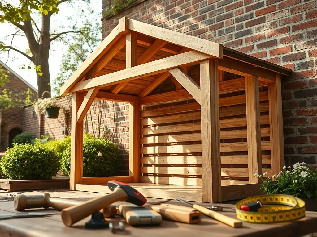 Jak zrobić wiatę przyścienną? Przewodnik krok po kroku